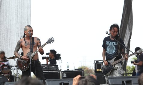 Penampilan Marjinal di Hammersonic 2018. © KapanLagi.com/Fikri Alfi Rosyadi