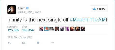 Liam Payne umumkan single ketiga One Direction © Twitter/Real_Liam_Payne