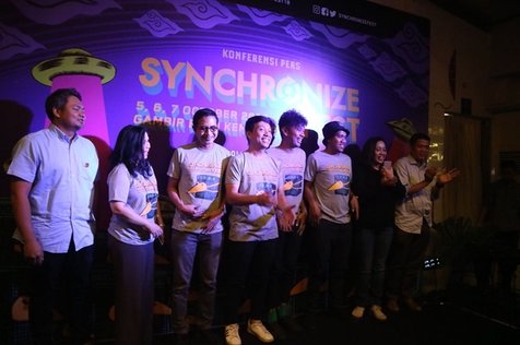 Suasana konfrensi pers Synchronize Festival 2018. © KapanLagi.com/Mathias Purwanto