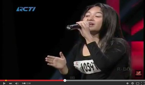 Ismi Riza bawakan lagu Almost Is Never Enough milik Ariana Grande © X Factor Indonesia/youtube