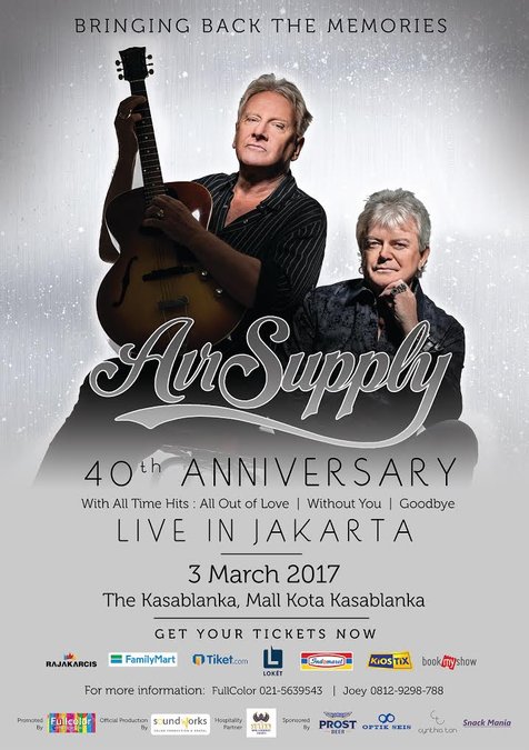 Tertarik untuk menonton konser Air Supply? Check this out.