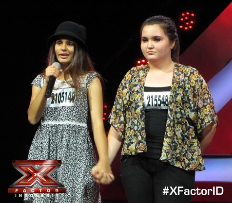 Jessica Bennet vs Patrecia © X Factor Indonesia Official Facebook