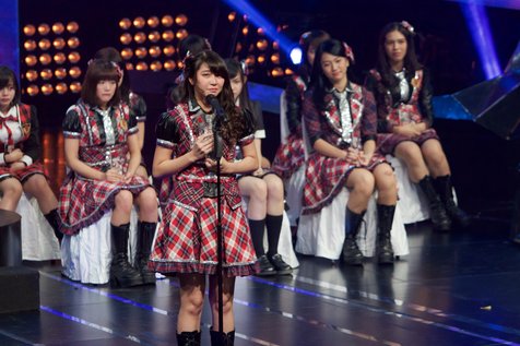 Ve JKT48 terpilih sebagai center single ke-10. ©KapanLagi.com®/Adi Abbas Nugroho