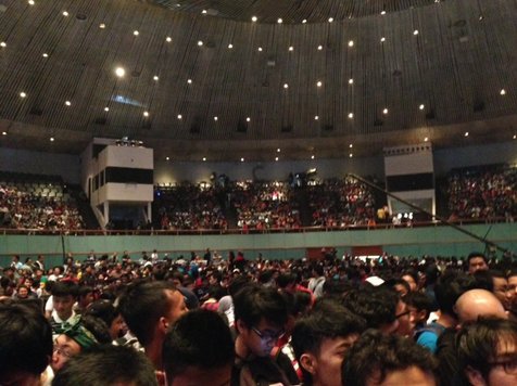 Suasana terakhir konser JKT48 @foto: Djoko Poerwanto