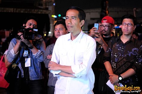 Jokowi juga hadir dalam festival musik Java Rockin Land 2013 pada Juni lalu. @KapanLagi.com®/Bambang E Ros