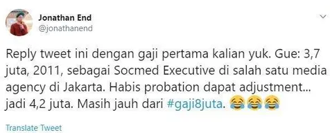 Tagar #gaji8juta