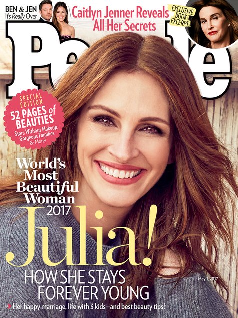 Julia jadi wanita tercantik di dunia tahun 2017 © people.com