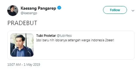 Kaesang Setuju