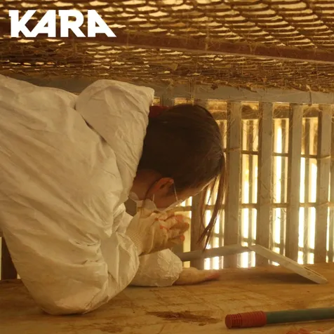 Mendiang Goo Hara dengan rajin ikut membersihkan penampungan