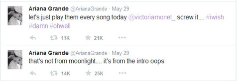 Kicauan Ariana Grande di Twitter © Twitter/Arian Grande