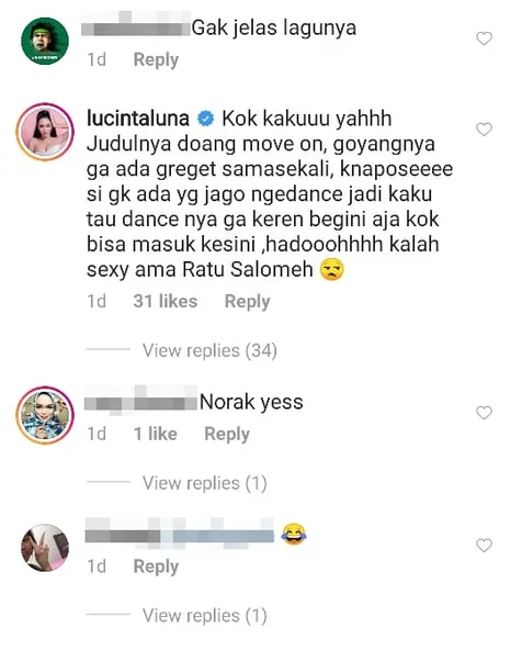 Lucinta Tirukan Goyang Move On