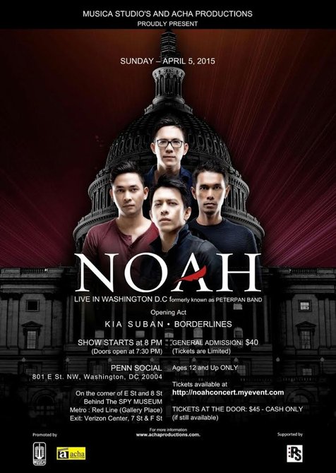 Kia AFI siap gebrak Amerika bersama NOAH ©noahconcert.myevent.com/