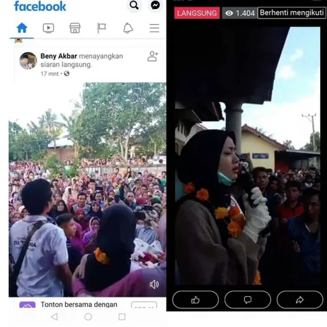 Eva Disambut Ribuan Warga