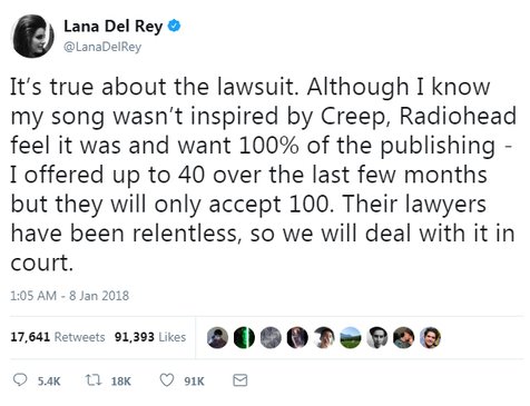 © twitter.com/LanaDelRey