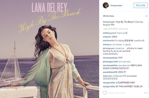 Lagu baru Lana Del Rey @foto: Official Instagram Lana Del Rey