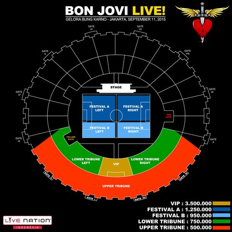 Harga tiket konser Bon Jovi @foto: bonjovijakarta.com