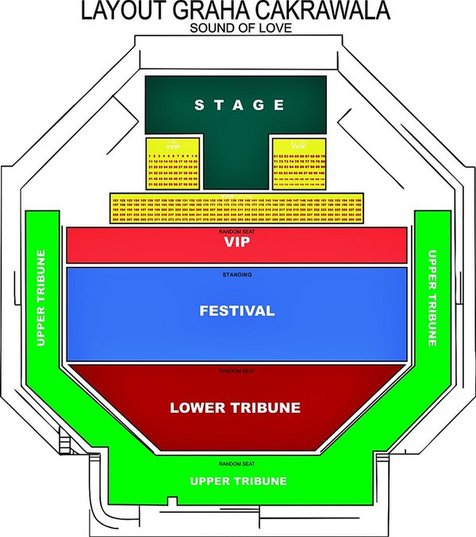 Siap-siap, inilah layout venue Sound Of Love yang romantis dan bakal bikin kamu terbuai © Twitter.com/LIttlePapa15