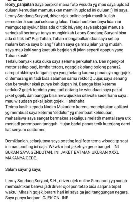 Postingan Leony