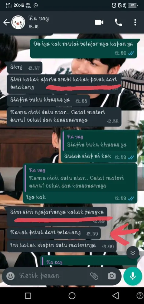 Bukti Chat Lainnya