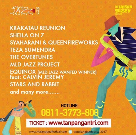 Setelah sederet musisi ternama Tanah Air, 'MJF 2017' pun umumkan lineup performers tambahan © Malang Jazz Festival 2017