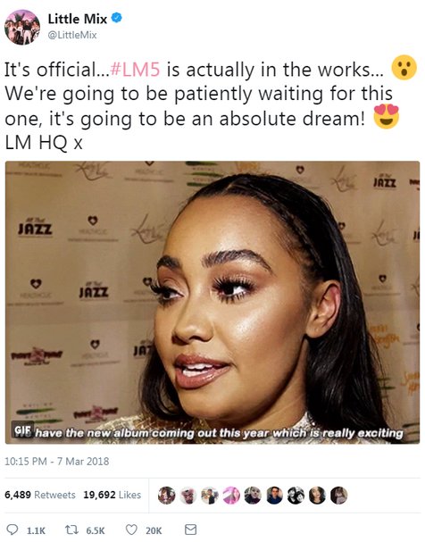 Siap-siap, Little Mix bakal segera merilis album kelimanya! © twitter.com/LittleMix