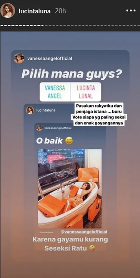 Lucinta Adu Seksi dengan Vanessa Angel