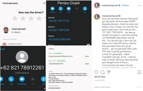 Penipuan Ojol Bikin Maia Geram