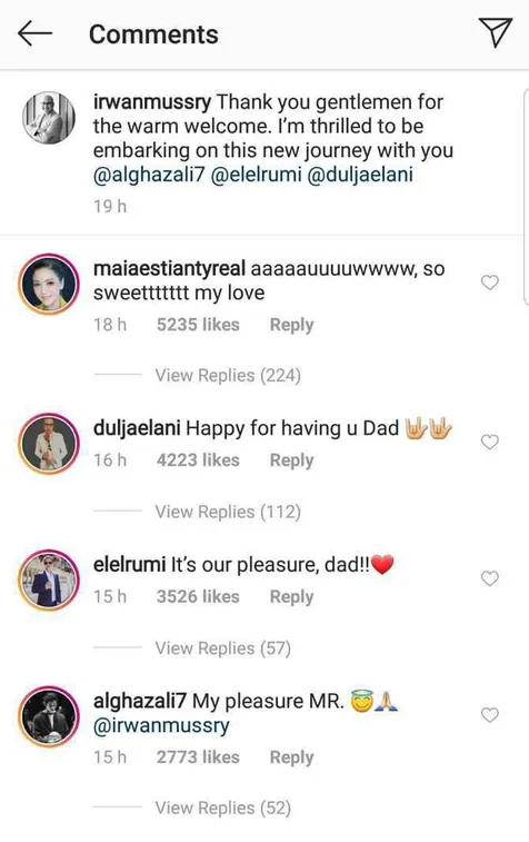 Al, El, Dul kompak panggil Irwan Mussry 'Dad'