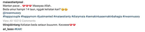Komentar Rekan Artis