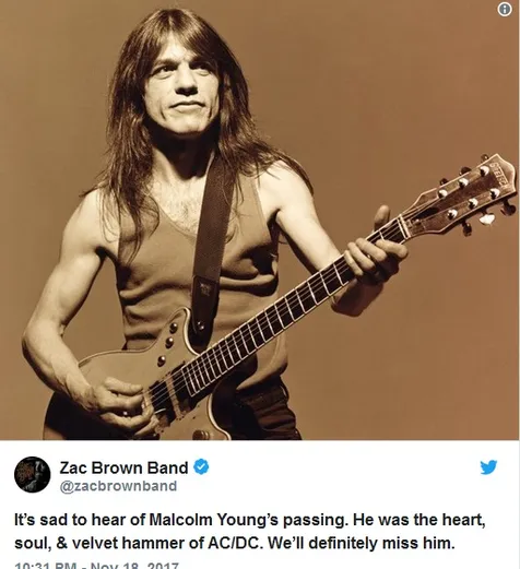 Malcom Young kini telah tiada