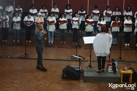 Marcell latihan konser 3 Dekade Cinta Chrisye. ©KapanLagi.com/Bayu Herdianto