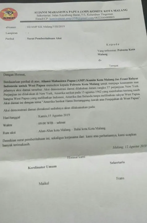 Awalnya Berupa Aksi Damai