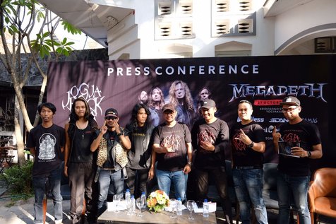 Presscon penampilan Megadeth di JogjaROCKarta. ŠKapanlagi.com