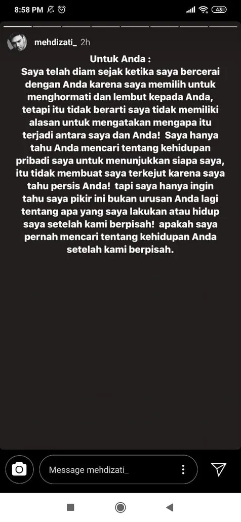 Ingin Tahu Kehidupan Mehdi Zati