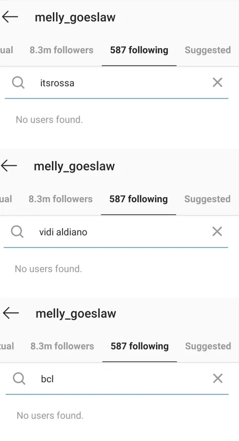 Melly Unfollow