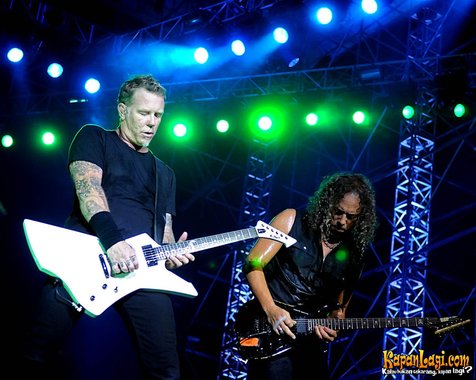 Metallica Saat Tampil di Jakarta/@Foto: KapanLagi.com®/Bambang