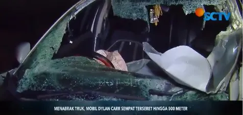 Sopir Tak Sadar Truknya Ditabrak