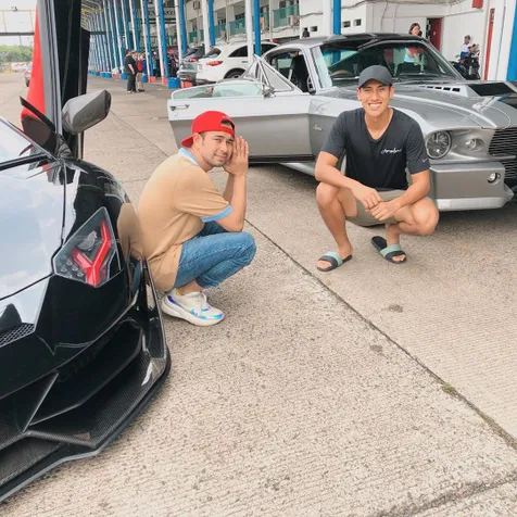Raffi Ahmad Terburu-buru ke Acara Baim Wong