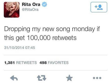 Twit Rita Ora sebelum dihapus ©digitalspy