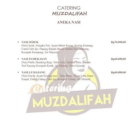 Harga Menu