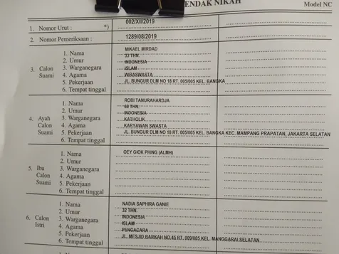 Tak Banyak Informasi
