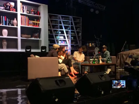 Tompi dan Najwa di acara talk show © KapanLagi.com®/Mathias Purwanto