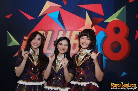 Para bidadari JKT48 siap promosikan Jakarta ©KapanLagi.com/Agus Apriyanto