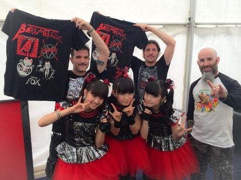 BABYMETAL Bersama Anthrax/@facebook.com/BABYMETAL.jp