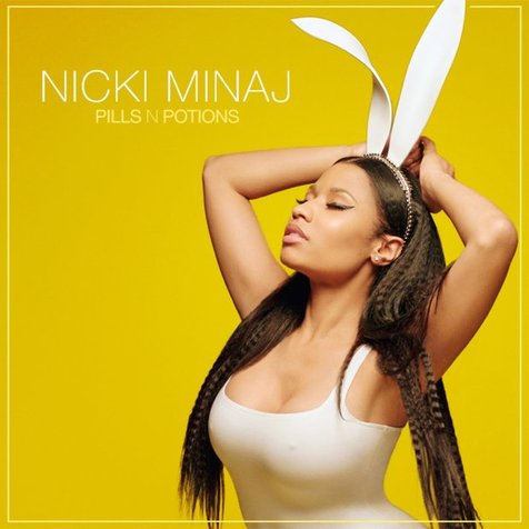 Artwork Nicki Minaj untuk lagu barunya nanti. Bak kelinci Playboy ya? foto via Digital Spy