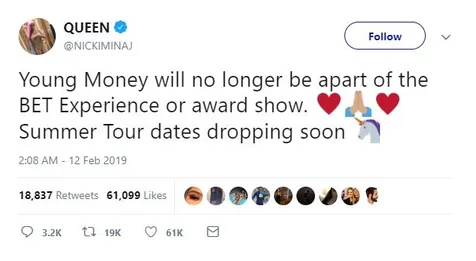 Reaksi Minaj