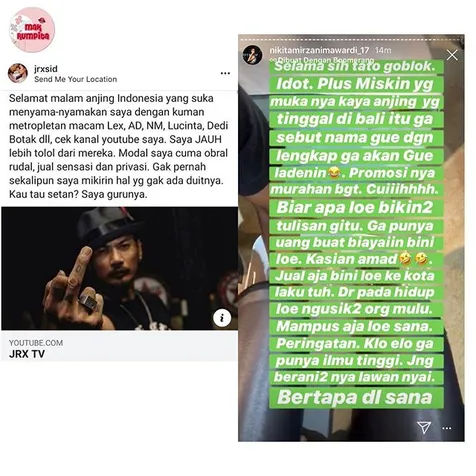 Nikita Balas Postingan Jerinx?