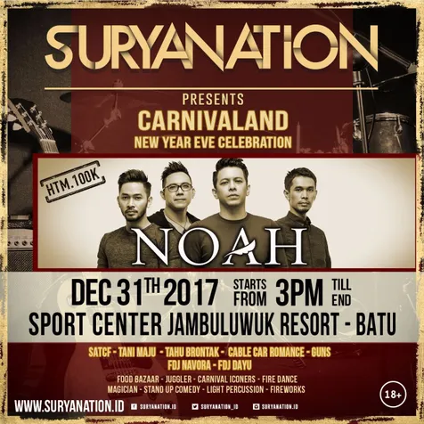 Rayakan malam pergantian Tahun Baru kita secara berbeda bersama Carnivaland! © Carnivaland