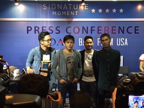 David, Ariel, Uki dan Lukman mendapatkan pengalaman yang tak terlupakan usai kunjungi negeri Paman Sam © Twitter.com/musicastudios