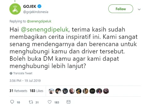 Reaksi Go-Jek